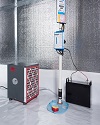 A crawl space sump pump, liner, and dehumidifier installed in Athens
