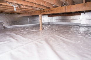 crawl space vapor barrier in Powell installed by our contractors