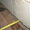 Foundation wall separating from the floor in Blountville home