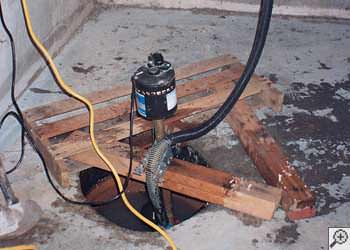 A Bristol sump pump system that failed and lead to a basement flood.