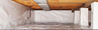 an encapsulated crawl space system in Dalton, GA