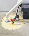 Installed Basement Sump Pump with backup battery