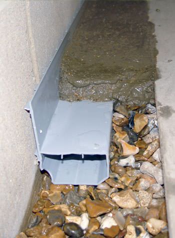WaterGuard® weeping tile system for problems with flooded basements.