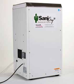 A Energy Efficient basement dehumidifier installed in a finished basement in La Fayette