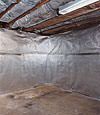 An energy efficient radiant heat and vapor barrier for a Harrison basement finishing project